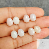 Natural Pink Opal Earrings, Opal Stud Earrings, Pink Stone Jewelry, Gemstone Stud, Ethnic Jewelry, Simple Earrings, Gift For Women, Gift